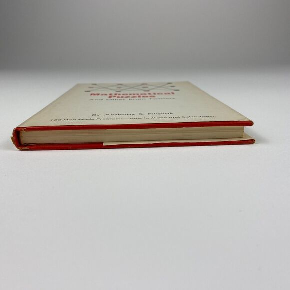 Mathematical Puzzles & Other Brain Twisters by Filipiak VTG 1966 HC 100 Problems - Picture 10 of 12